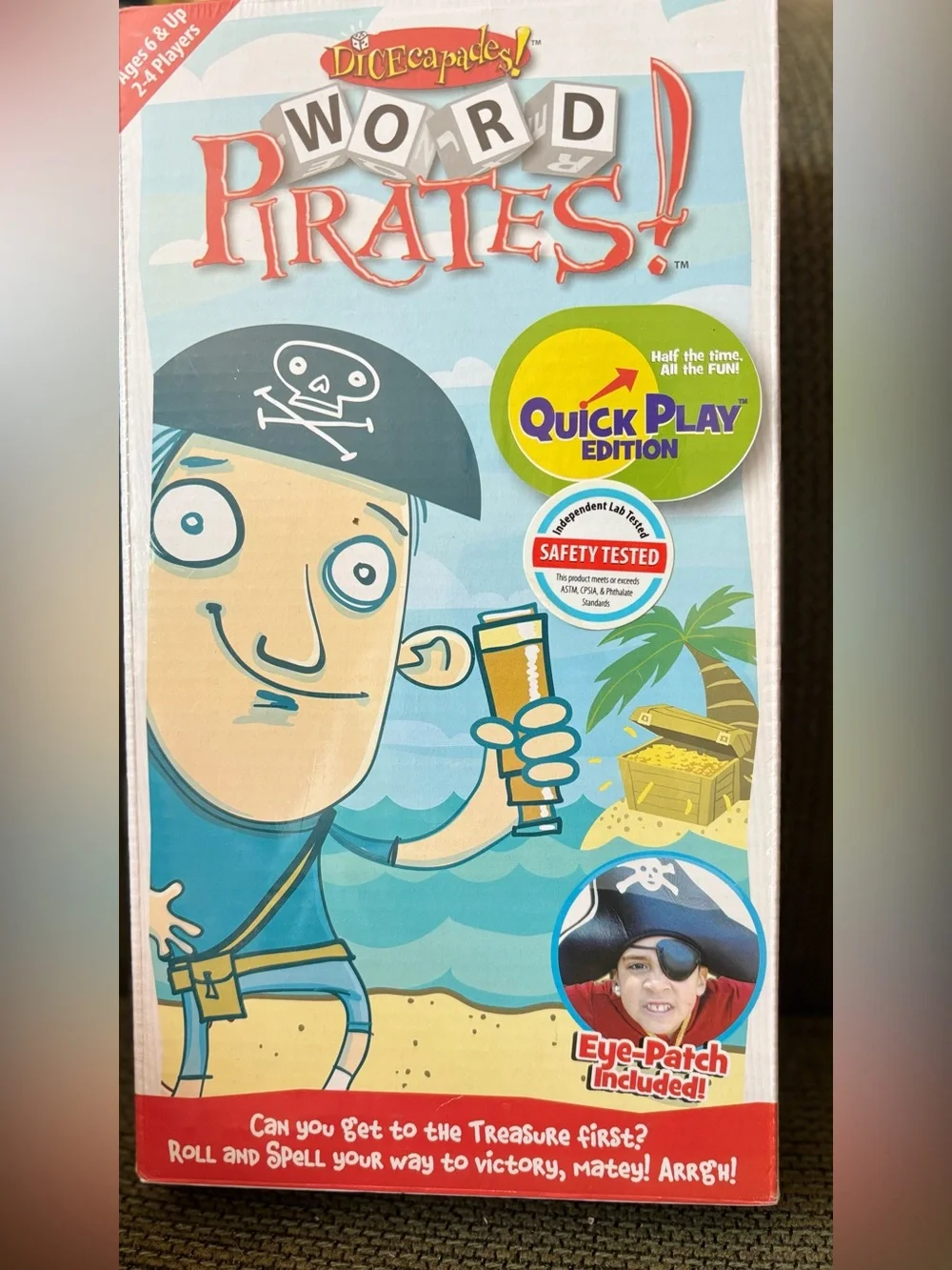 Dicecapades! Word Pirates! Board game NWT